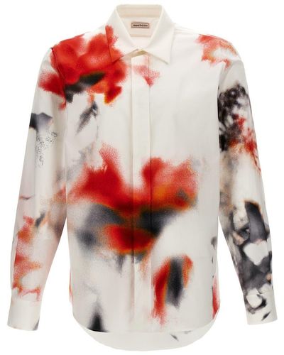 Alexander McQueen Obscured Flower Shirt, Blouse