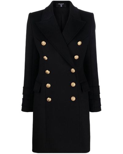 Balmain Long coats and winter coats for Women | Online Sale up to 55% ...