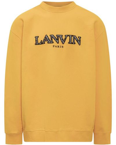 Lanvin Curb Sweatshirt - Yellow