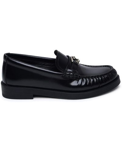 Jimmy Choo Leather Loafers - Black