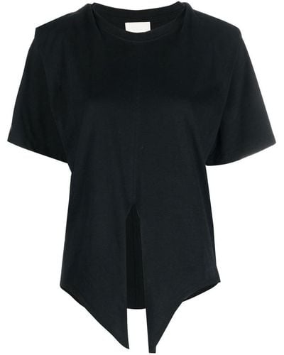 Isabel Marant Zelikia Tie-waist T-shirt - Black