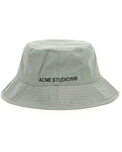 Acne Studios Cotton Bucket Hat - Green