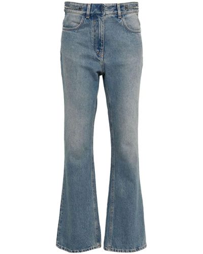 Givenchy 4G-Motif Straight-Leg Jeans - Blue