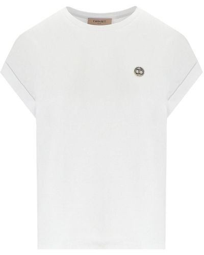 Twin Set T-Shirt With Logo - White