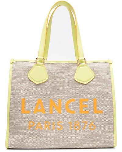 Lancel L Tote Bags - Natural