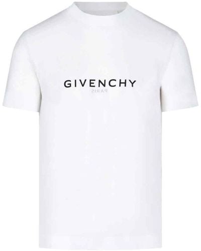 Givenchy Reversible Logo-print Cotton-jersey T-shirt - White