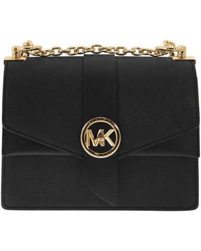 Michael Michael Kors Chain-Link Saffiano Leather Shoulder Bag - Brown  Shoulder Bags, Handbags - WM5142788