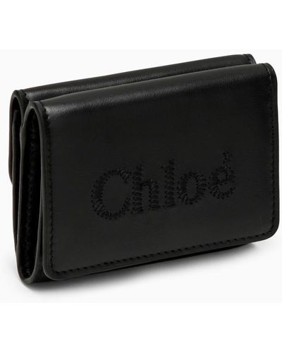 Chloé Sense Trifold Wallet Small - Black