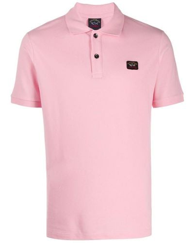 Paul & Shark Logo Polo Shirt - Pink