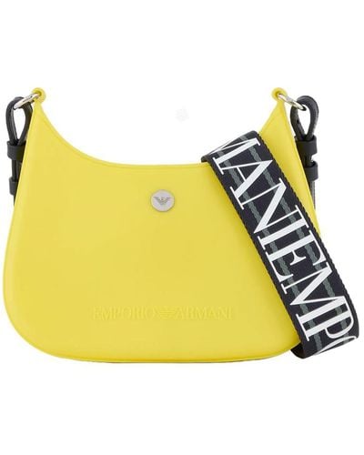 Emporio Armani Recycled Pvc Gummy Bag Shoulder Bag - Yellow