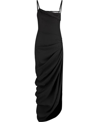 Jacquemus Saudade Asymmetric Dress - Black