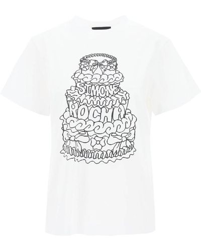 Simone Rocha Cake Crewneck T Shirt - White
