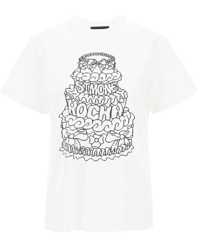 Simone Rocha Cake Crewneck T-shirt - White