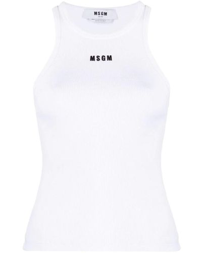 MSGM Canvas Clothing - White