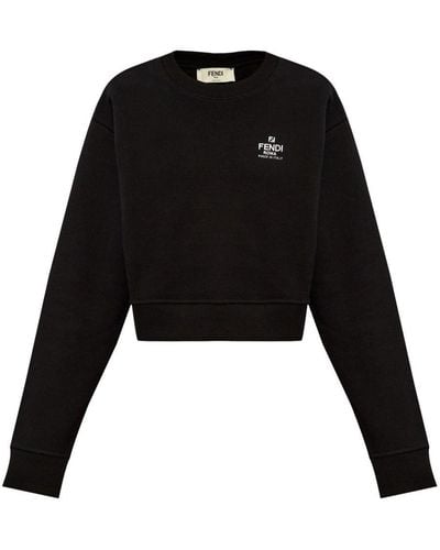 Fendi Roma Crewneck Sweatshirt - Black