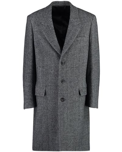 Isabel Marant Johel Single-breasted Wool Coat - Grey