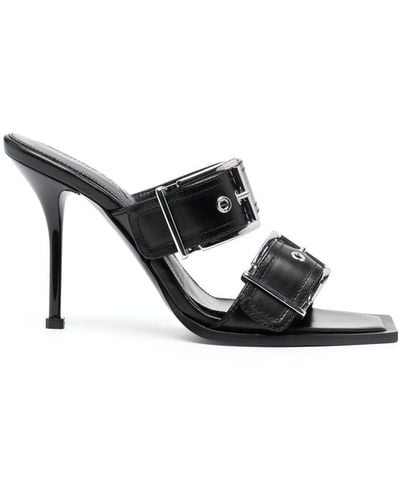 Alexander McQueen Buckle-detail Sandals - Black