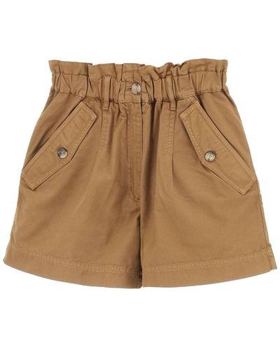 KENZO Paperbag Cotton Shorts - Natural