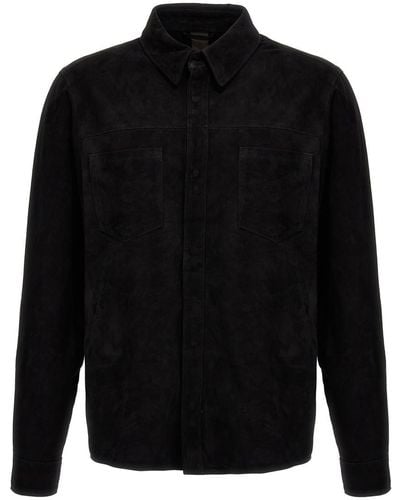 Giorgio Brato Suede Shirt - Black