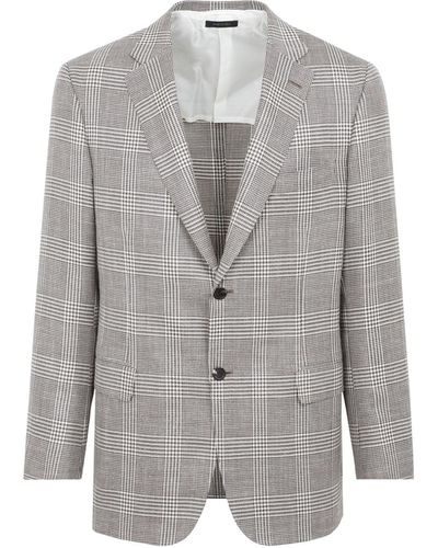 Brioni Ravello Wool Jacket - Grey