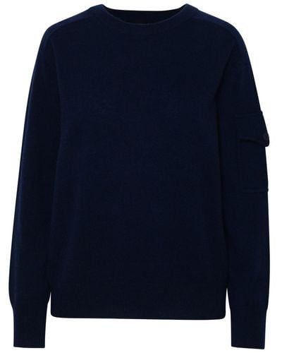 360cashmere Blue Cashmere 'wayne' Sweater