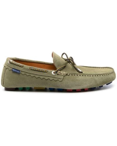 PS by Paul Smith Springfield Suede Leather Loafers - Green