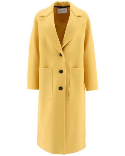 Harris Wharf London "greatcoat" Single-breasted Coat - Yellow