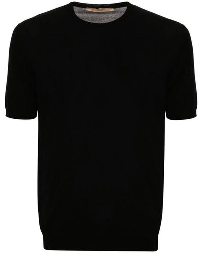 Roberto Collina Short Sleeves Crew Neck T-Shirt - Black