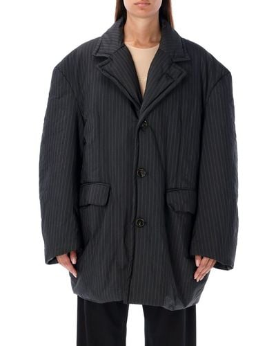 MM6 by Maison Martin Margiela Puffer Tailoring Jacket - Black