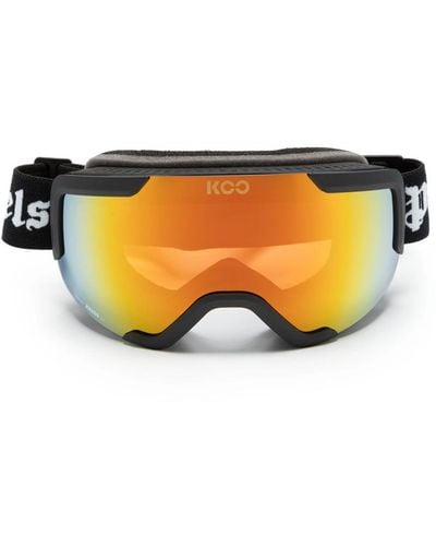 Palm Angels Ski Goggles With Mirrored Lenses - Black