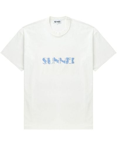 Sunnei Big Logo Pennellata T-Shirt - White