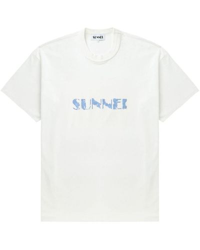 Sunnei Big Logo Pennellata T-Shirt - White