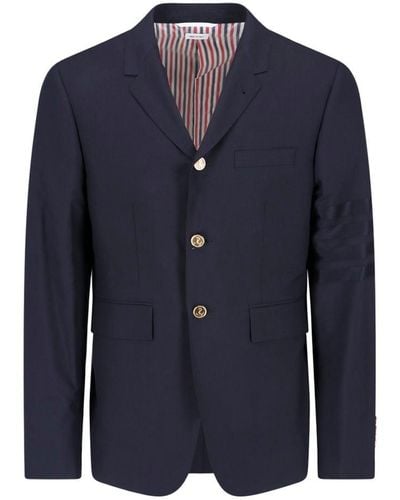 Thom Browne Single-Breasted Two-Button Blazer - Blue
