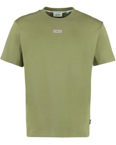 Gcds Cotton Crew-neck T-shirt - Green