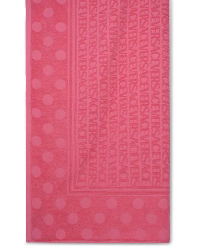 Versace Cotton Towel - Pink