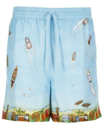 Casablancabrand Shorts Light - Blue
