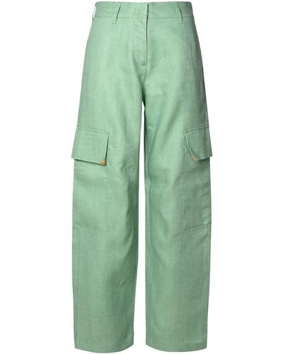 Palm Angels Cargo Trousers - Green