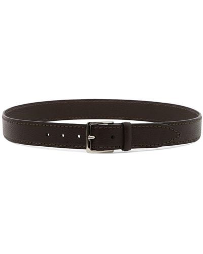 Orciani Dollar Leather Belt - White