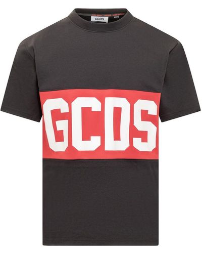 Gcds T-shirt With Logo - Grey