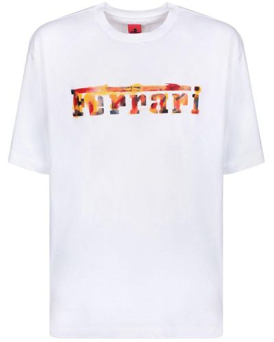 Ferrari Cotton T-Shirt - White