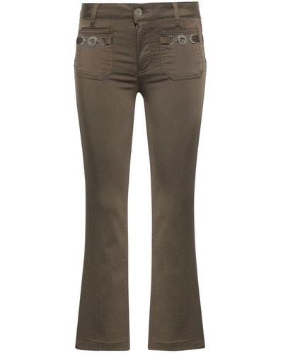 Liu Jo Flared Design Trousers - Grey