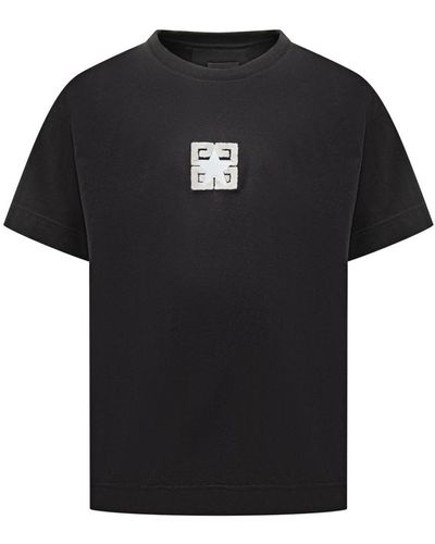 Givenchy T-Shirt With 4G Logo - Black