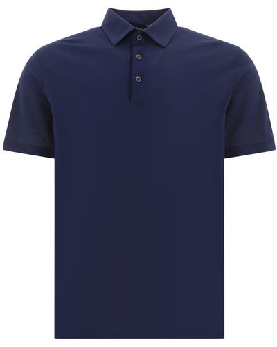 Herno Crêpe Jersey Polo Shirt - Blue