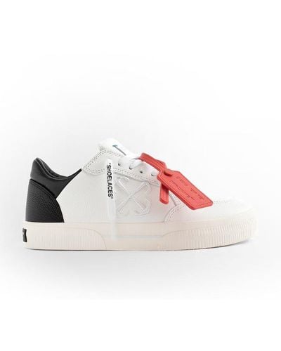 Off-White c/o Virgil Abloh Men New Low Vulcanized Calf Leather Sneaker - Multicolor