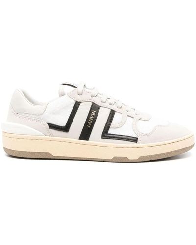 Lanvin Clay Low Top Sneakers Shoes - White