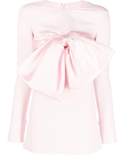 Giambattista Valli Oversize-bow Mini Dress - Pink