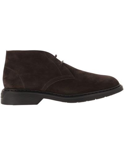 Hogan H576 Ankle Boots - Brown