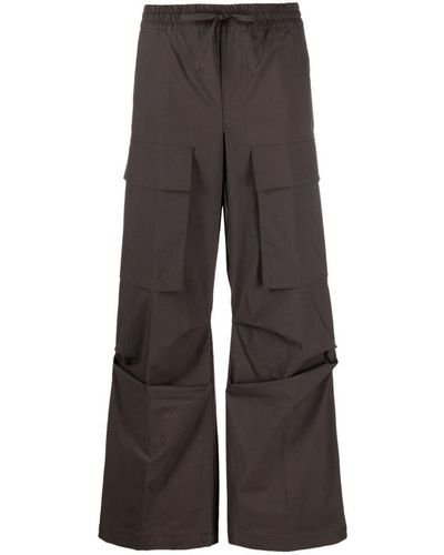 P.A.R.O.S.H. Straight-Leg Cargo Trousers - Grey