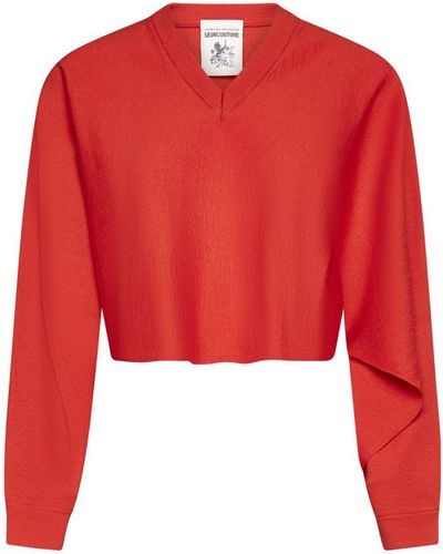Semicouture Sweaters - Red