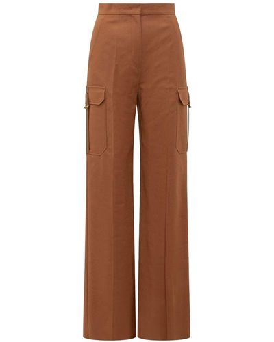 Max Mara Cargo Suit Pants - Brown